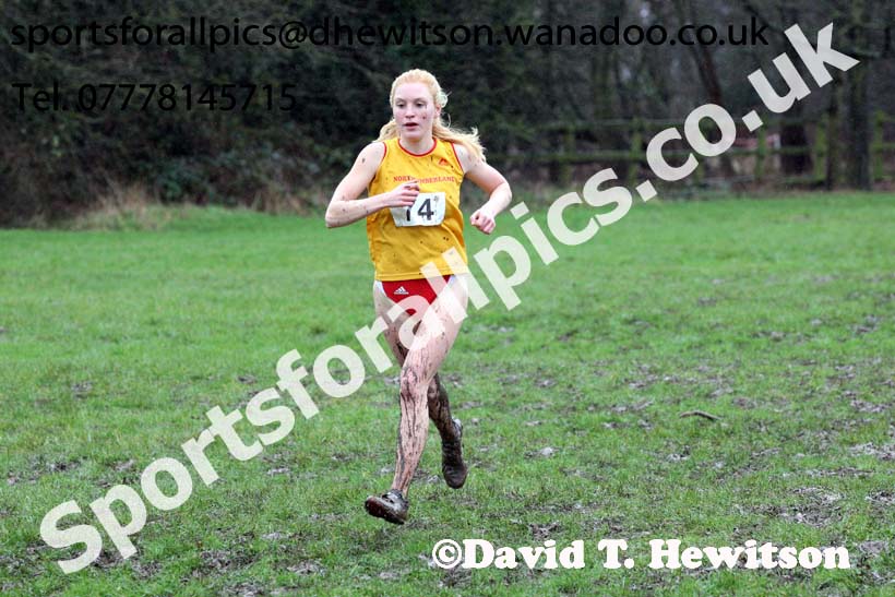Senior girls Northern Inter Counties Schools Cross Country, Stockton. Photo: David T. Hewitson/Sports for All Pics